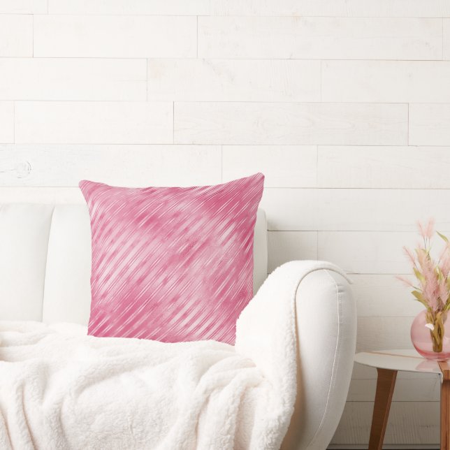 Coussin Rayures rose glam (Canapé)