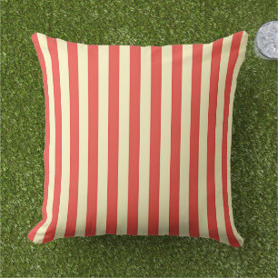 Coussin Rayures rouges