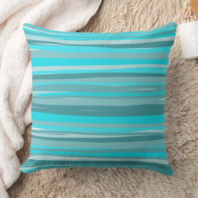 Coussin Rayures sarcelles  (Couverture)