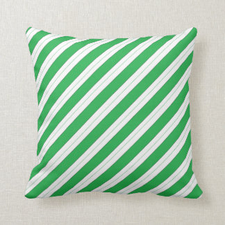Coussin Rayures vertes de sucre de canne