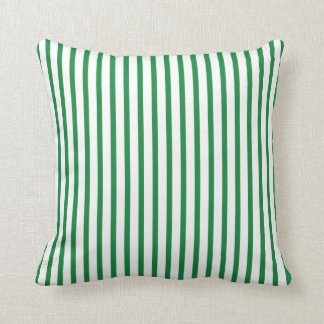 Coussin Rayures vertes et blanches