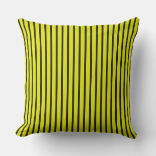 Coussin 🟨 Rayures Verticales Jaunes Maison Moderne 🟨
