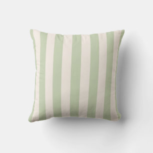 Coussin Rayures verticales vert pastel