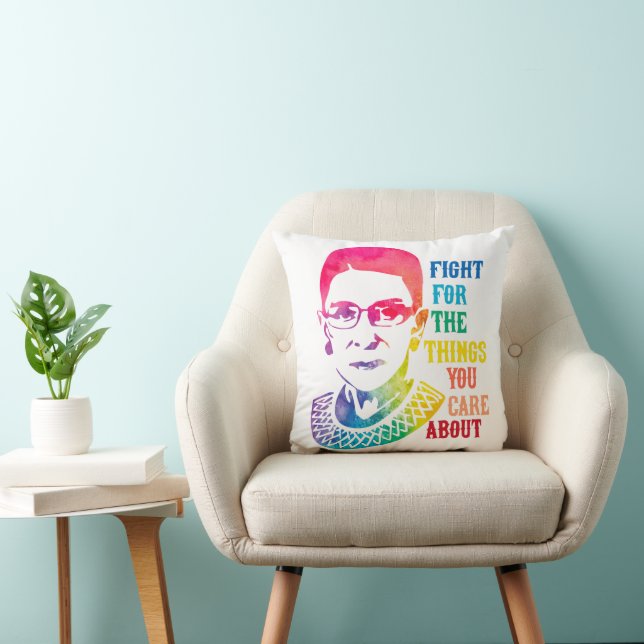 Coussin RBG Lutte Pour Les Choses Qui Vous Intéressent (Chaise)
