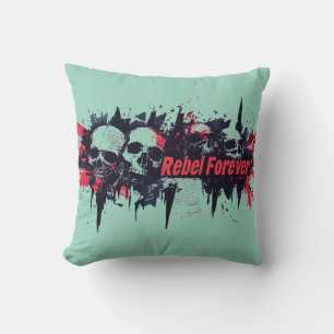 Coussin "Rebel pour toujours" - Conception graphique de cr