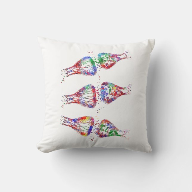Coussin Récepteur de synapse, neurologie, art médical (Recto)