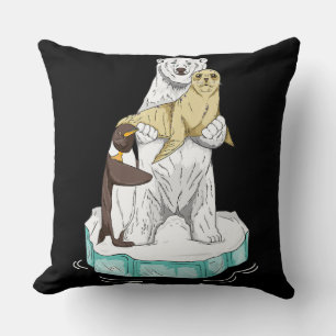 Coussin Réchauffement climatique Ours polaire Sensibilisat
