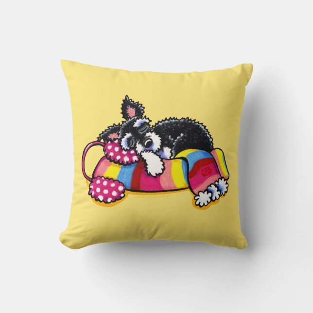 Coussin Réchauffez Petit Schnauzer (Recto)