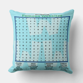 Coussin Recherche de mots simples Sites Web célèbres