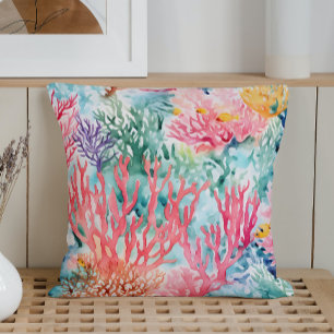 Coussin Récif corallien marin d'été