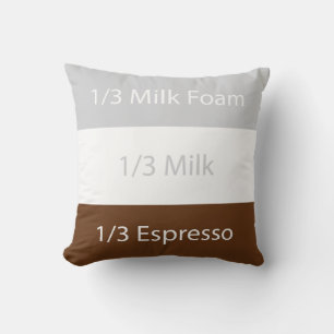 Coussin Recipe cappuccino design