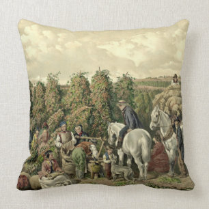 Coussin Récolte 1857 d'houblon