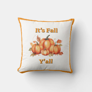 Coussin Récolte citrouille - Décor Rustique