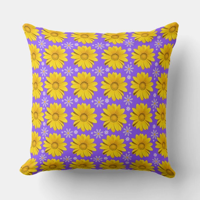 Coussin Récolte de tournesol (Recto)