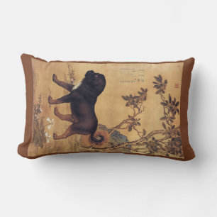 Coussin Rectangle 猊 苍 Cangni ~ Mastiff Tibétain ~Giuseppe Castiglion