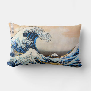 Coussin Rectangle 神奈川沖浪裏, grande vague de 北斎, Hokusai, Ukiyo-e