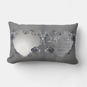 Coussin Rectangle 10e, 11e, 20e, 25e, 70e anniversaire de Mariage Lu