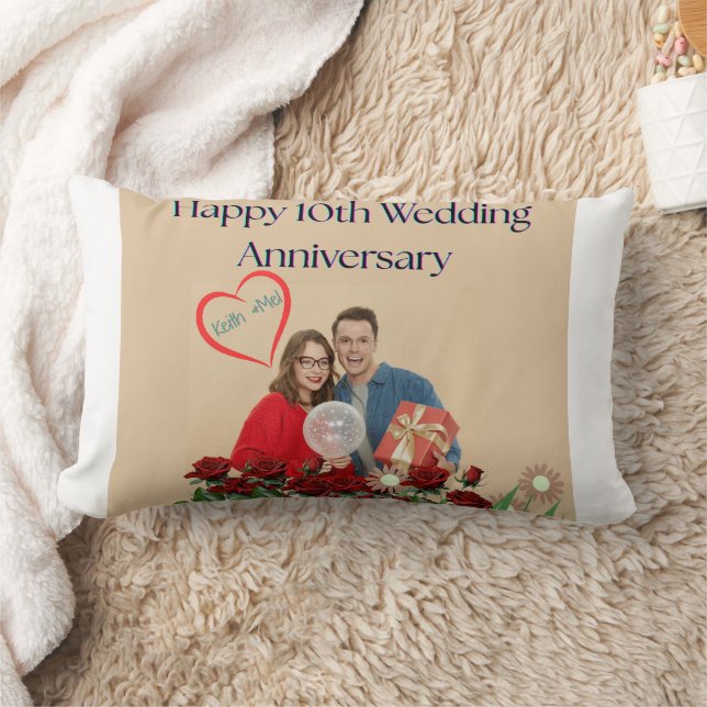Coussin Rectangle 10e anniversaire de mariage (Couverture)