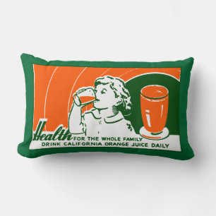 Coussin Rectangle 1925 Boire du jus d'orange