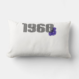 Coussin Rectangle 1968 Hippie Panneau de Paix Puissance de la fleur