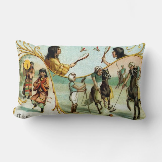 Coussin Rectangle 19e C. Tibet (Recto)