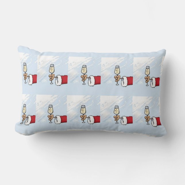 COUSSIN RECTANGLE 2 CÔTÉ PÈRE NOËL TOASANT NOËL&HAPPY HOUR CÔTÉS (Recto)