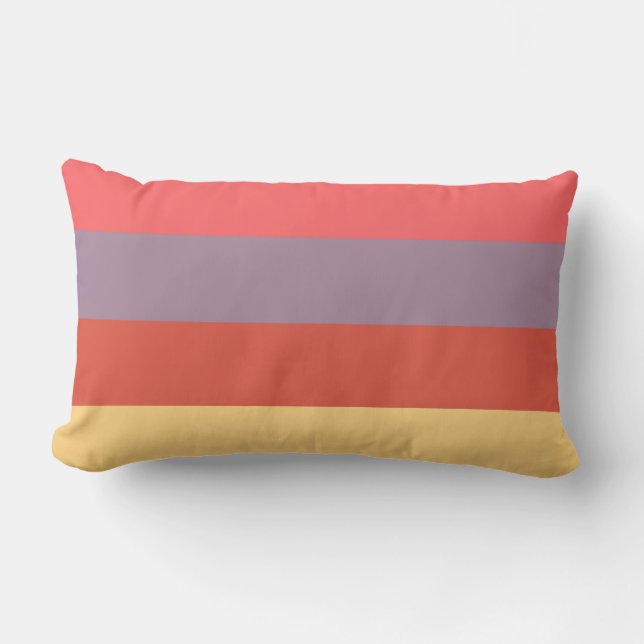Coussin Rectangle 4 couleurs pastel (Recto)