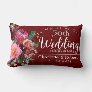 Coussin Rectangle 50e anniversaire de mariage