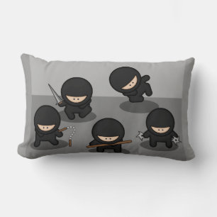 Coussin Rectangle 5 petits ninjas