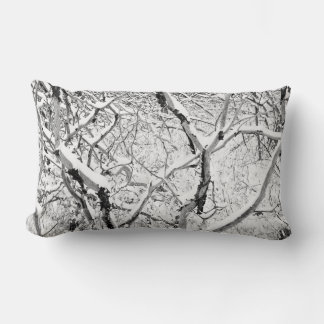 Coussin Rectangle à la maison dans la neige