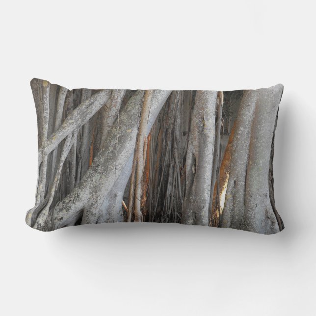 Coussin Rectangle À travers l'arbre banian (Recto)