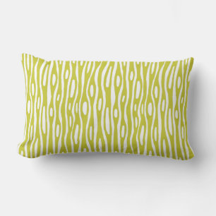Coussin Rectangle Abstrait 280314 - Banana jaune sur blanc