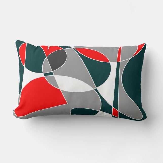 Coussin Rectangle Abstrait #76 (Recto)