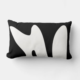 Coussin Rectangle Abstrait biologique moderne