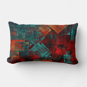 Coussin Rectangle Abstrait Cool coloré moderne Motif artistique