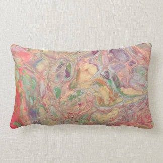 Coussin Rectangle abstrait multicolore