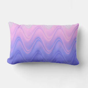 Coussin Rectangle Abstrait rose vif et violet