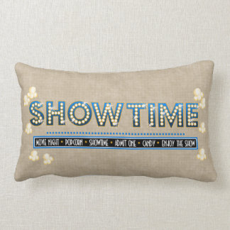 Coussin Rectangle Accent de bleu d'oreiller de Showtime de salle de