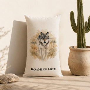 Coussin Rectangle Accent de pièce Wolf Trail Southwest