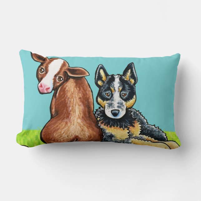 Coussin Rectangle ACD et vache Brown (Recto)