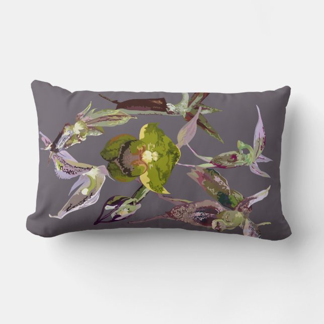 Coussin Rectangle Acianthus lumbar (Recto)