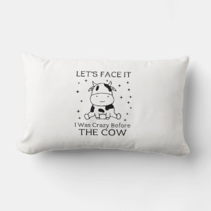 Coussin Rectangle Admettons Que J'Étais Fou Avant La Vache
