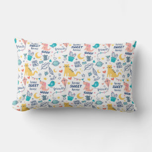 Coussin Rectangle Adorable Doodle Animaux