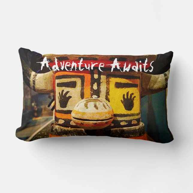 Coussin Rectangle Adventure Await Kachina Doll Photo mignonne Bold (Recto)