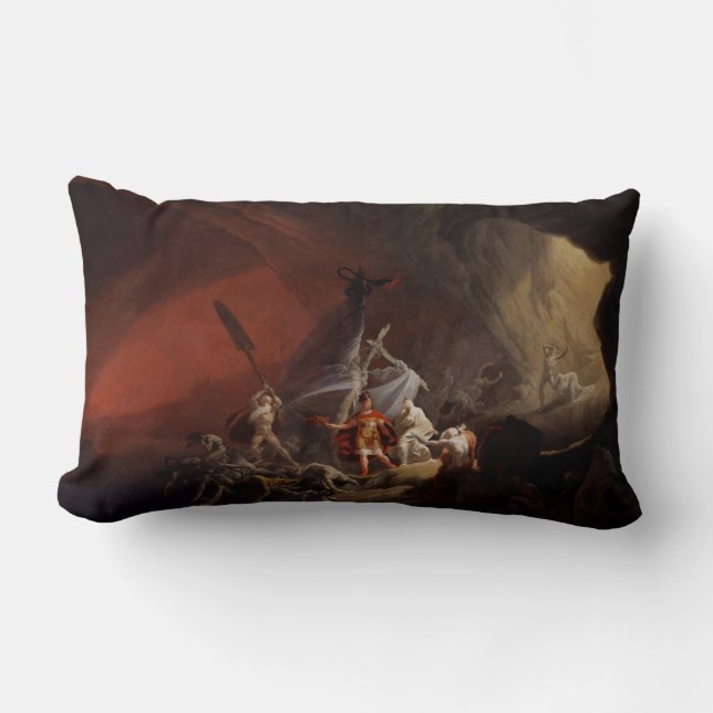 Coussin Rectangle Aeneas et Sibyl Old Masters Reproduction (Recto)