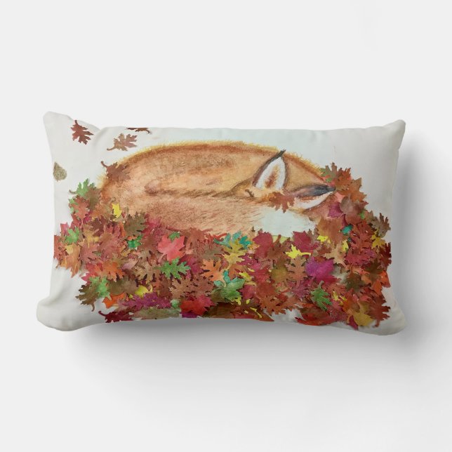 Coussin Rectangle Affaire Fox pillow (Recto)