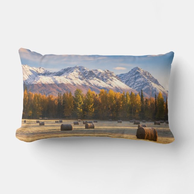 Coussin Rectangle Agriculture de l'Alaska (Recto)