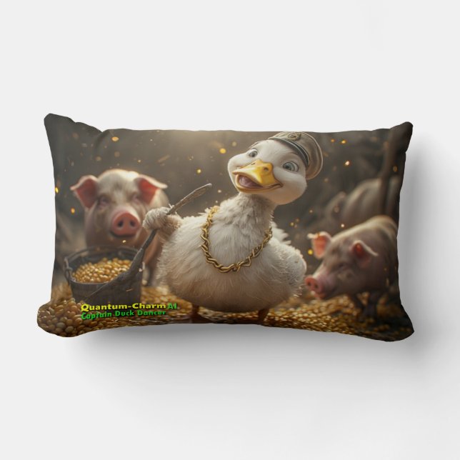 Coussin Rectangle AI Capitaine Duck Dancer 02 Pilote (Recto)
