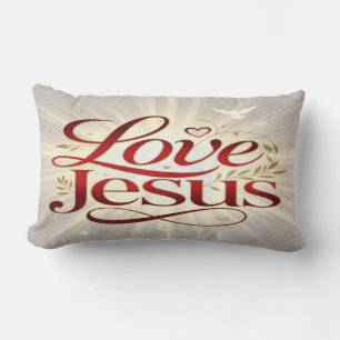 Coussin Rectangle Aime Jésus
