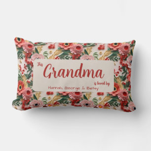 Coussin Rectangle Aimé par... Qualité de papier 3d floral personnali